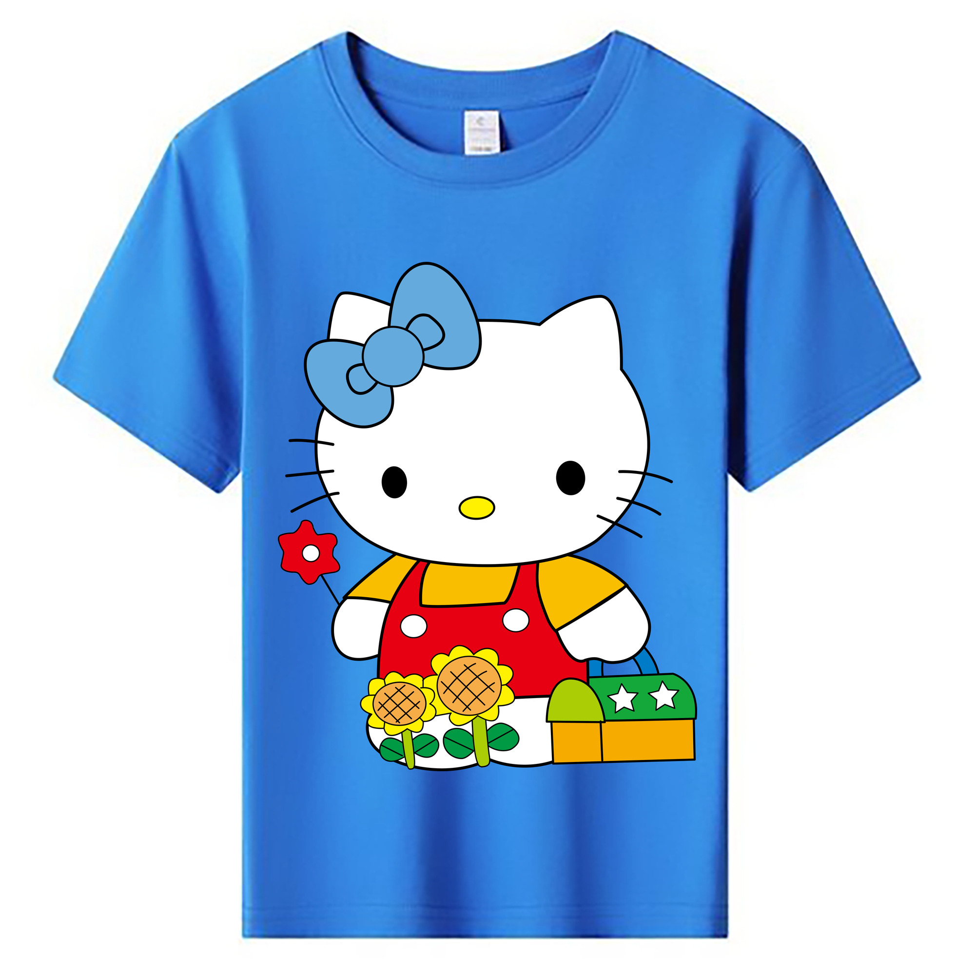 （画像用） Hello Kitty ハローキティ 綿100％キッズTシャツ（フロントプリント）